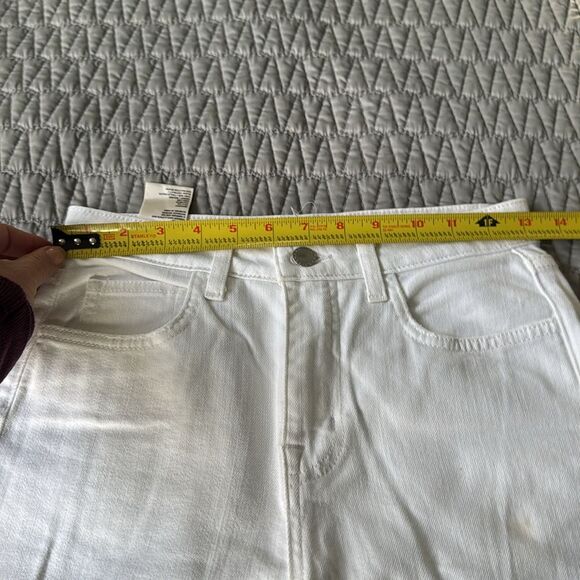 L'agence Women's White Distressed High Rise Skinny Jeans Pants Size 25 - Picture 4 of 10
